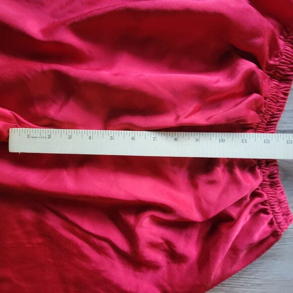 Victoria's Secret Red XS Womens PJ Set Button Up Top Brushed Cotton VTG Festive - Picture 15 of 16